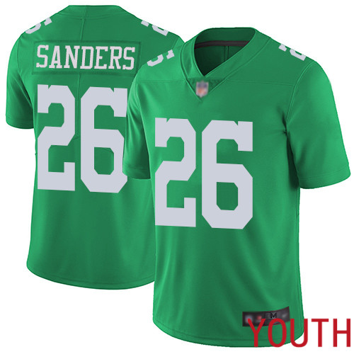 Youth Philadelphia Eagles #26 Miles Sanders Limited Green Rush Vapor Untouchable NFL Jersey Football->women nfl jersey->Women Jersey